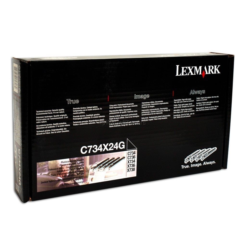LEXMARK C734X24G Original Set of 4 Photoconductor - Cartouches Certifiées