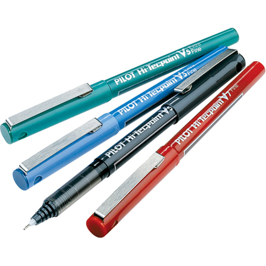 Pack of 2 Black Ballpoint Pens Hi-Tecpoint
