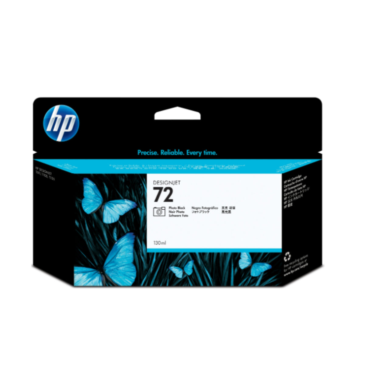 HP 72 - 130ml (C9370A) Photo Black Original Inkjet Cartridge - Cartouches Certifiées