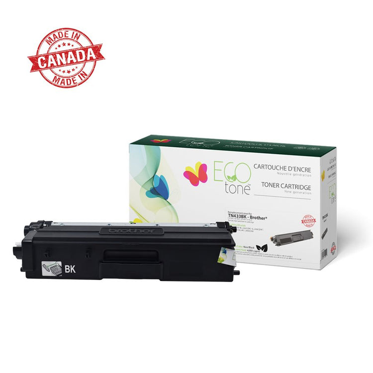Refurbished BROTHER TN-433BK Black Toner Cartridge - Cartouches Certifiées