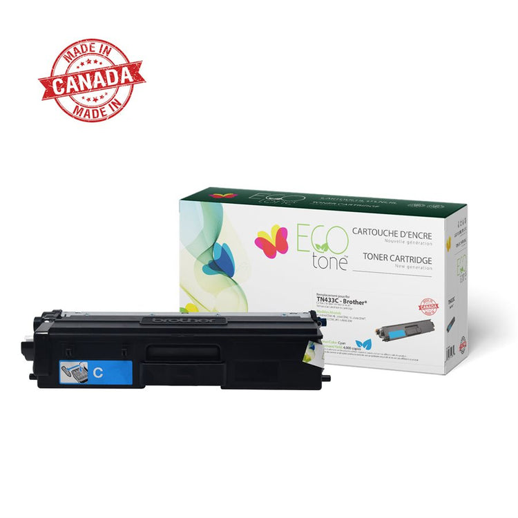 Refurbished BROTHER TN-433C Cyan Toner Cartridge - Cartouches Certifiées