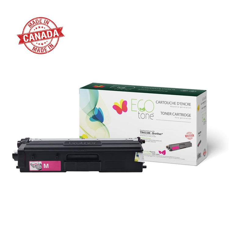 Refurbished BROTHER TN-433M Magenta Toner Cartridge - Cartouches Certifiées