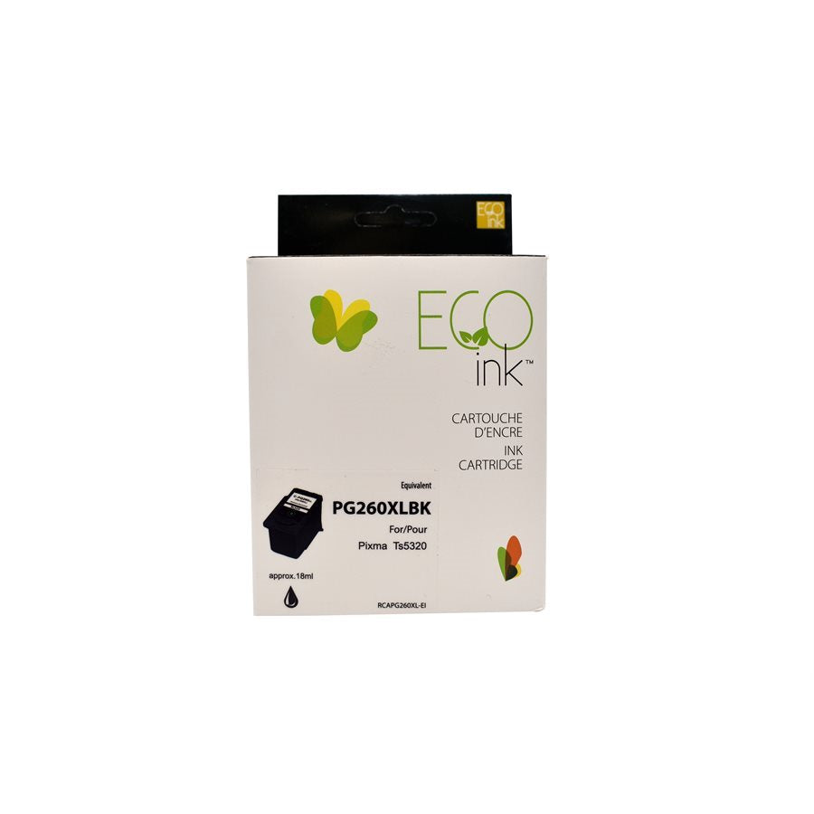 Refurbished CANON PG-260XL (3706C001) Black Inkjet Cartridge - Cartouches Certifiées
