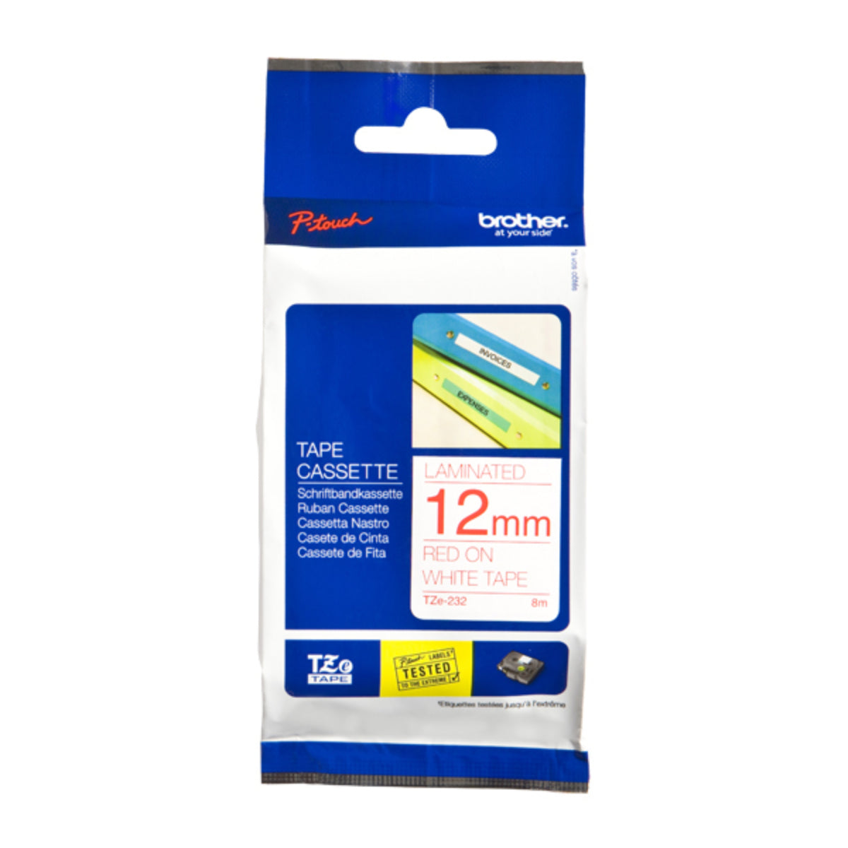 BROTHER TZe-232 Original Thermal ribbon - Cartouches Certifiées