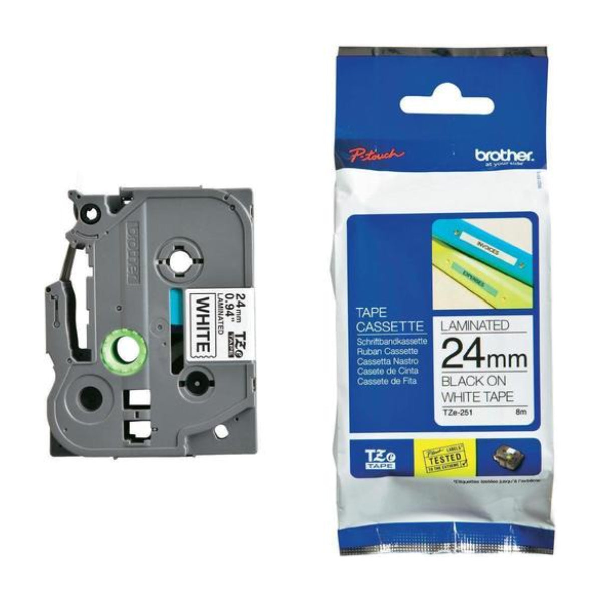 BROTHER TZe-251 Original Thermal ribbon - Cartouches Certifiées