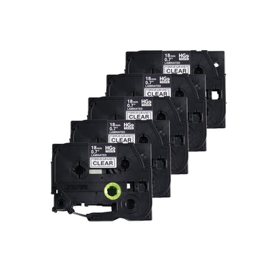 BROTHER HGe-1415PK Black on Transparent Original Thermal ribbon - Cartouches Certifiées