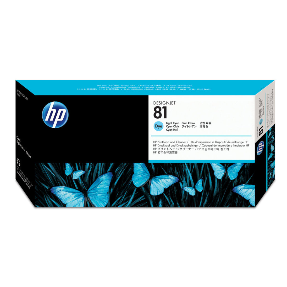 HP 81 (C4954A) Light Cyan Original Printhead - Cartouches Certifiées