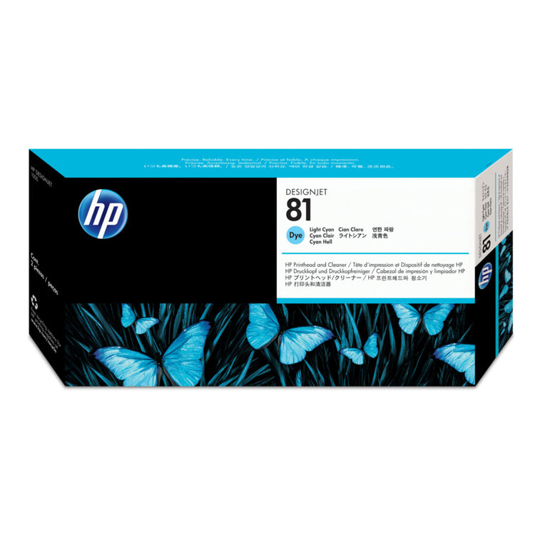 HP 81 (C4954A) Light Cyan Original Printhead - Cartouches Certifiées