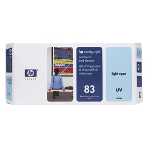 HP 83 (C4964A) Light Cyan Original Printhead - Cartouches Certifiées