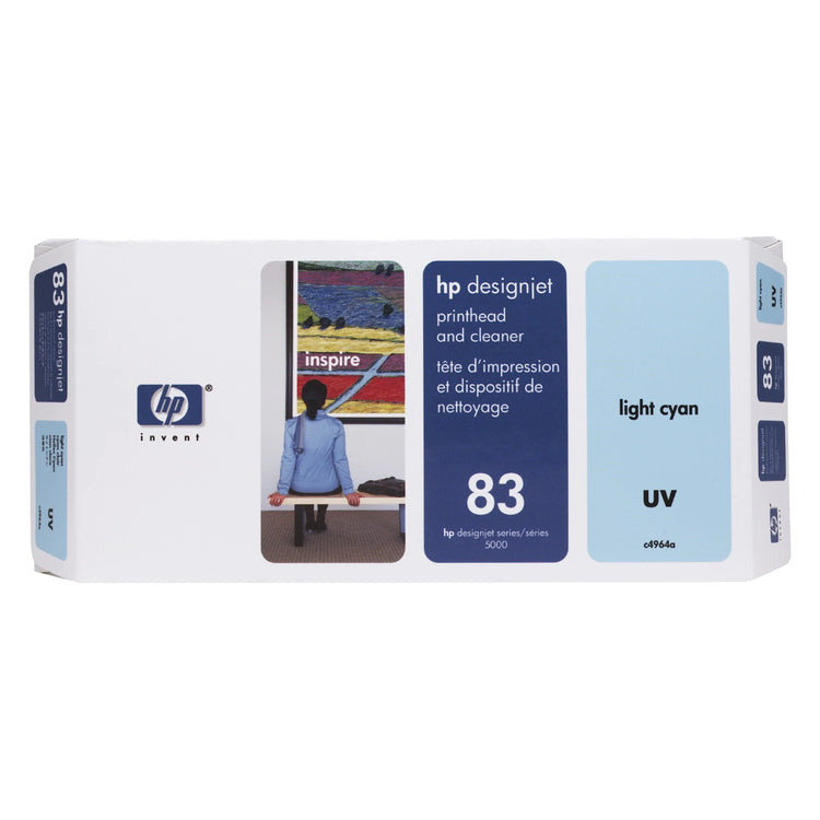 HP 83 (C4964A) Light Cyan Original Printhead - Cartouches Certifiées