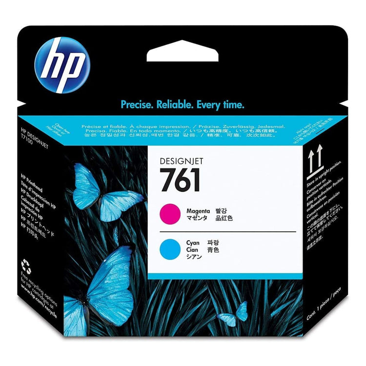 HP 761 (CH646A) Cyan and Magenta Original Printhead - Cartouches Certifiées