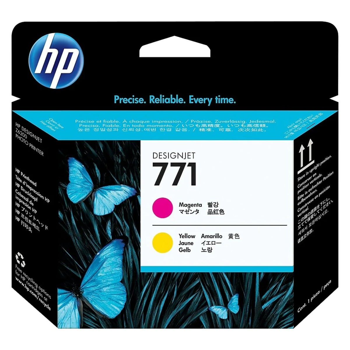 HP 771A (CE018A) Magenta and Yellow Original Printhead - Cartouches Certifiées