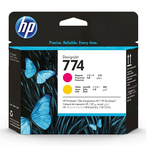 HP 774 (P2V99A) Magenta and Yellow Original Printhead - Cartouches Certifiées