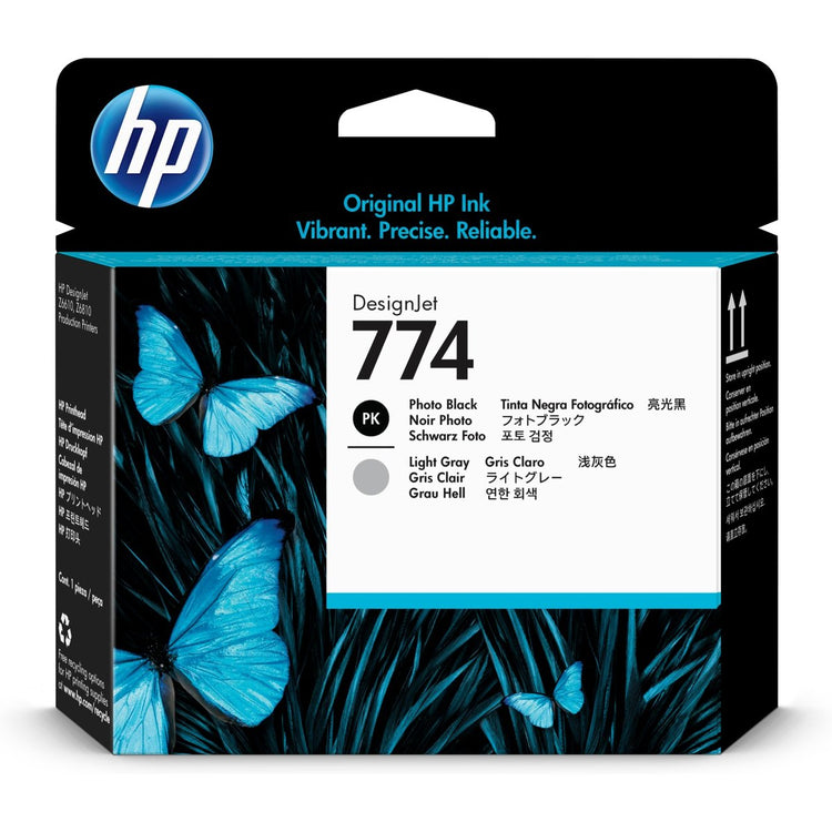 HP 774 (P2W00A) Black And Light Gray Original Printhead - Cartouches Certifiées