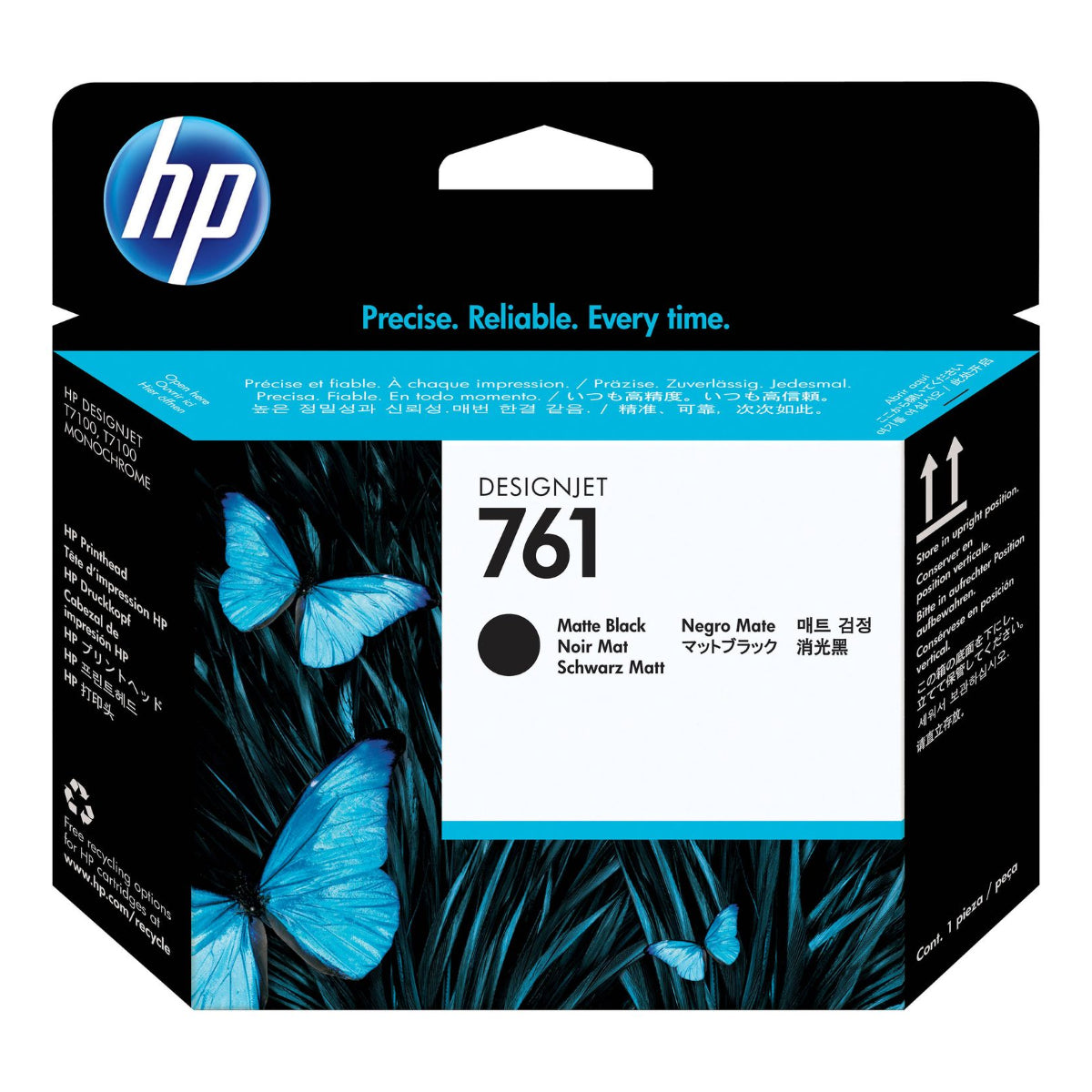 HP 761 (CH648A) Matte Black Original Printhead - Cartouches Certifiées