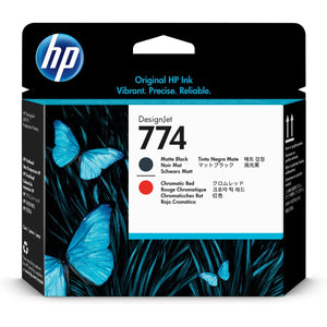 HP 774 (P2V97A) Matte Black And Red Original Printhead - Cartouches Certifiées