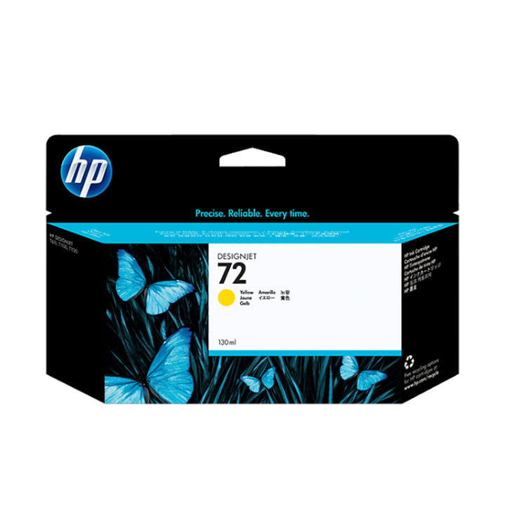 HP 72 - 130ml (C9373A) Yellow Original Inkjet Cartridge - Cartouches Certifiées